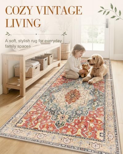 OLANLY 2'6"x12' Washable Runner Rug, Non Slip Carpet for Hallway Kitchen - Image 3
