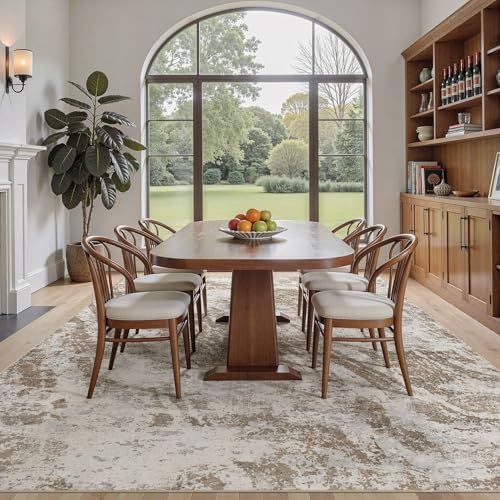 DMOYEST 5x7 Washable Area Rug Abstract Modern Non-Slip Indoor Carpet - Image 3