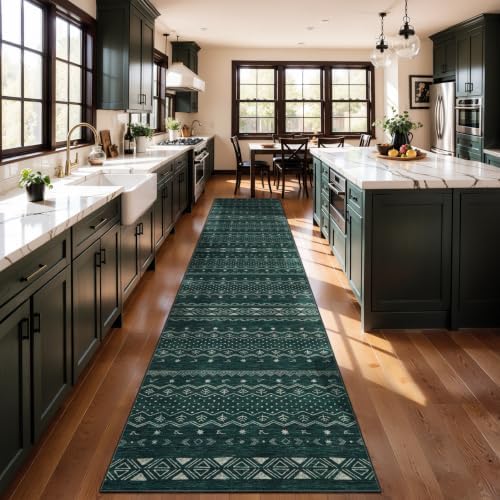 SERISSA 2x12 Washable Non-Slip Boho Runner Rug for Hallway - Image 2