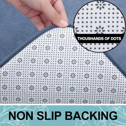 Smiry Memory Foam Bath Mat 36x24, Extra Soft and Absorbent Bathroom Rugs - Image 6