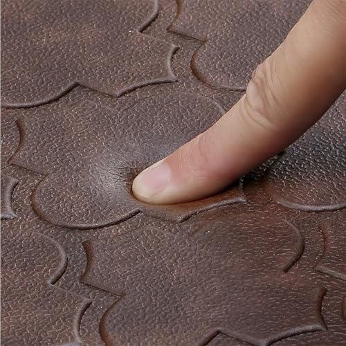 WISELIFE Kitchen Mat Cushioned Anti Fatigue Floor Mat,17.3"x60", Thick Non Slip Waterproof Kitchen Rugs and Mats, Standing Mat for Floor,Home,Office,Desk,Sink, Brown - Image 5