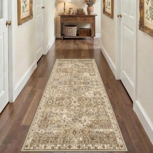 2x6 Hallway Washable Runner Rug : Vintage Soft Kitchen Runner - Image 2