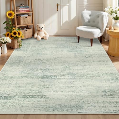 Area Rugs 6x9 for Living Room, Washable Green Rugs for Bedroom - Image 3