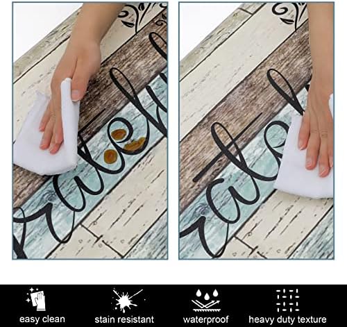 HEBE Anti Fatigue Kitchen Mat Set of 2, Cushioned Kitchen Mats for Floor - Image 4