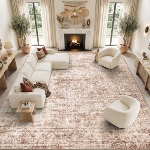 Homemate Washable Rug 10x14 Area Rugs - Vintage Rugs for Living Room by Homemate