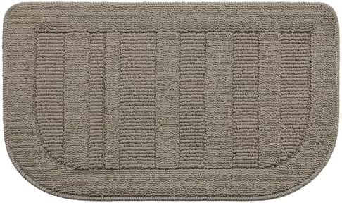 BEQHAUSE 30x18 Inch Kitchen Rugs Non Slip Washable Kitchen Sink Rug, Taupe by BEQHAUSE