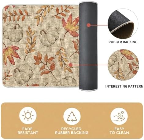 Artoid Mode Pumpkins Fall Kitchen Mats Set of 3-17"x29"+17"x36"+17"x47" - Image 6