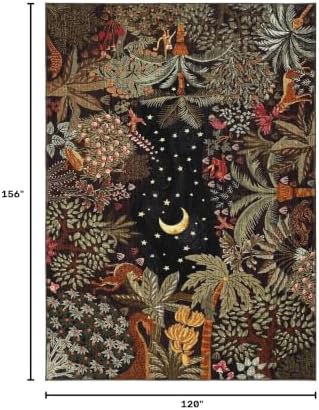 GarveeHome Large Area Rugs 10x13 for Living Room, Jungle Animal Washable Rug Soft Non Slip Backing Floor Mat Carpet Indoor Thin Accent Rug for Bedroom Dining Room Playroom Nursery Home Decor - Image 2