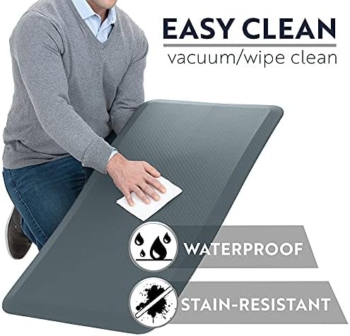 KANGAROO Cushioned Anti Fatigue Kitchen Mats for Floor, 17x24 Charcoal - Image 5
