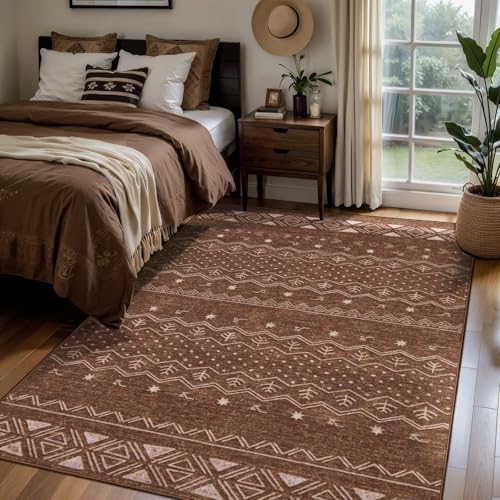 SERISSA 4x6 Washable Non-Slip Boho Area Rugs for Living Room - Image 2