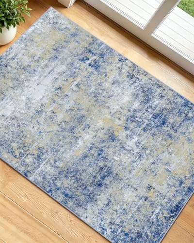 OLANLY 2x3 Washable Small Rug Non Slip Indoor Door Mat for Entryway Bedside by OLANLY