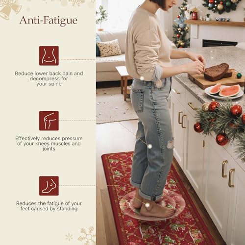 GENIMO Anti Fatigue Kitchen Runner Mats for Floor, Cushioned Standing Mats - Image 3
