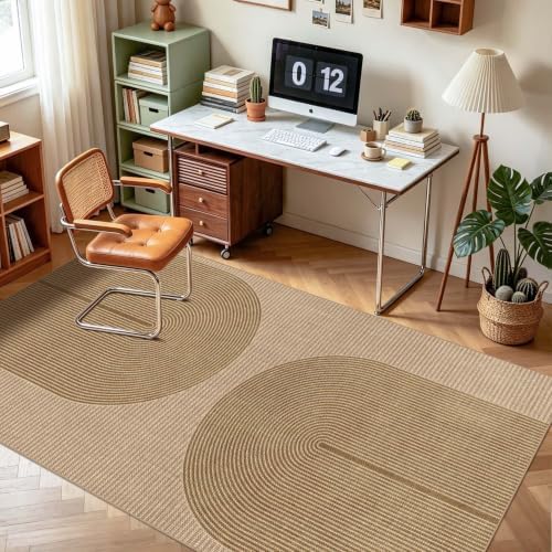 Easy Jute Rug for Pet Homes: 4x7 Outdoor Rug - Geometric Arch Pattern - Image 5
