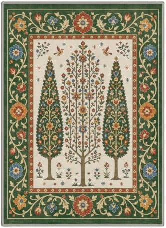 GENIMO 5X8 Outdoor Rug, Washable for Patio and Deck, Antique Sage - Image 2