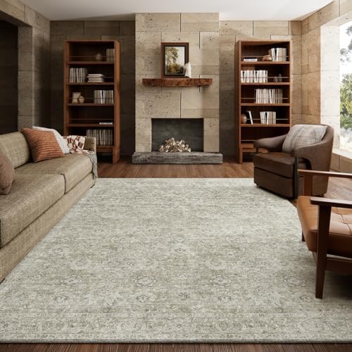 Machine Washable Rugs for Living Room: 8x10 Area Rugs for Bedroom by NoiFamo