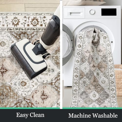 HEBE Hallway Runner Rug 2'x6', Washable Non Slip Kitchen Rug Runner - Image 4