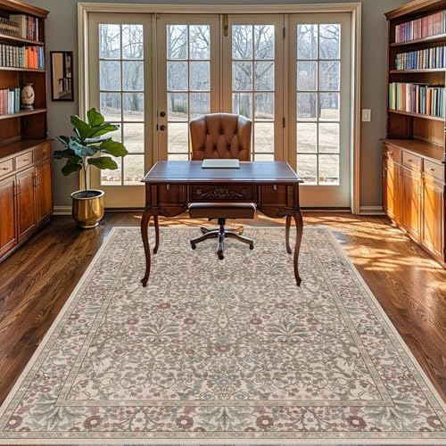 6x9 Washable Area Rugs for Living Room Soft Carpet (Moss) - Image 4