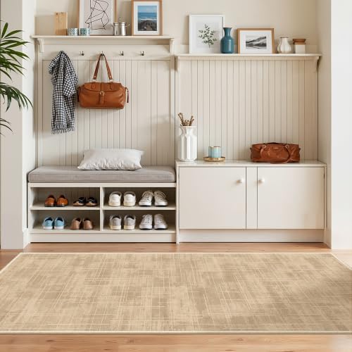 2x6 Runner Rug Non Slip,Washable Hallway Runner Rug,Brown - Image 4