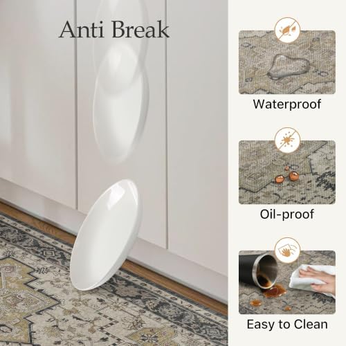 GENIMO Anti Fatigue Kitchen Mats for Floor 2PCS, Standing Rugs,Gold Black - Image 5