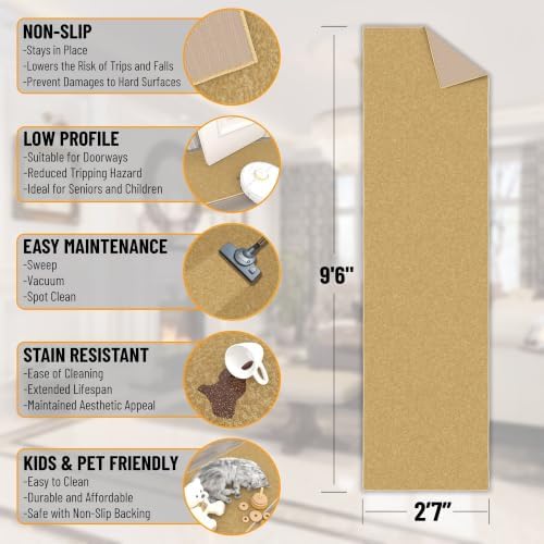 Ottomanson 3x10 Hallway Runner Rug – Non-Slip Kitchen Rugs - Image 2