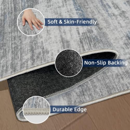 Hallway Runner Rug 3x6 - Washable Kitchen Rugs Non Slip，Stain Resistant Entryway Rug Runner Abstract Soft Runners for Hallways，Dining Living Room Bedroom - Image 4
