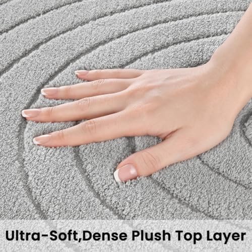 Sour Lemon 2x6 Runner Rug for Hallways Non Slip, Bedroom Modern Grey Rugs - Image 2
