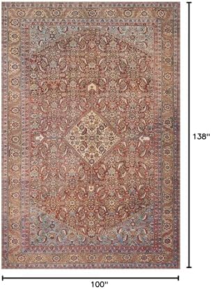 Loloi Loren Red/Multi 8'-4" x 11'-6" Area Rug - Image 2