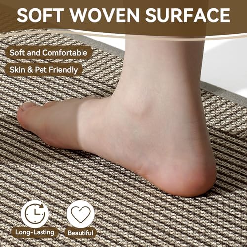 Kitchen Mats for Floor, Non Slip Kitchen Rugs, 17x47 Brown - Image 6