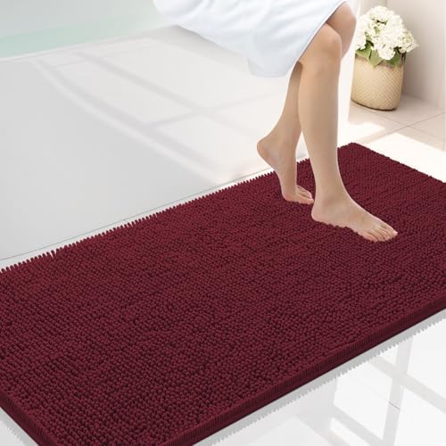 Smiry Bathroom Rugs 44X24, Luxury Chenille Extra Soft Absorbent Bath Mat by Smiry
