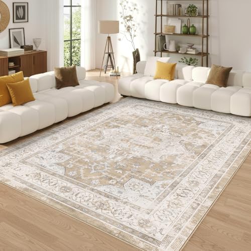 8x10 Area Rug Vintage Washable Rugs for Living Room Bedroom Nursery - Image 2