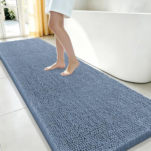 Smiry Bathroom Rugs 59X24, Luxury Chenille Extra Soft Absorbent Bath Mat by Smiry