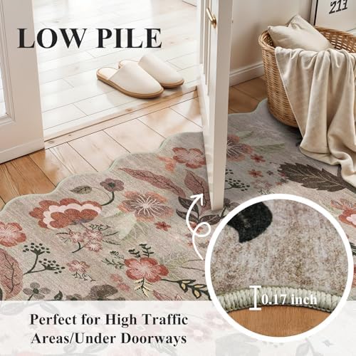Carpet Runners for Hallway 12ft: 3X12 Washable Non Slip Rug Brown - Image 6