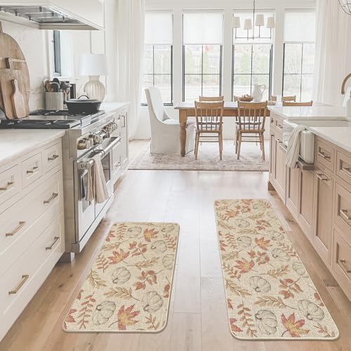 Artoid Mode Pumpkins Fall Kitchen Mats Set of 2-24x35+24x59 - Image 5