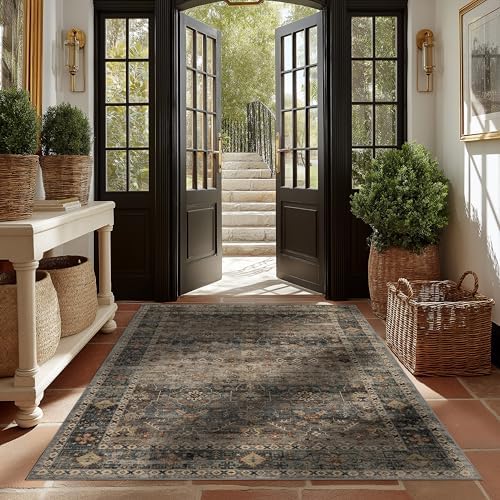 Ruaruarug Washable Area Rug 4×6 for Living Room, Ultra Soft, Camel - Image 7