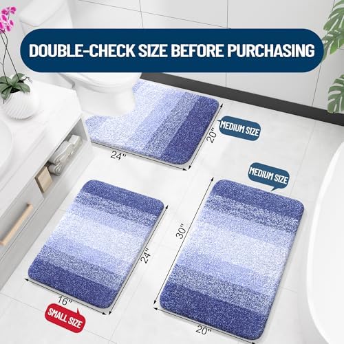 OLANLY Bathroom Rugs Mat 36x24, Extra Soft Absorbent Microfiber Bath Rugs - Image 2