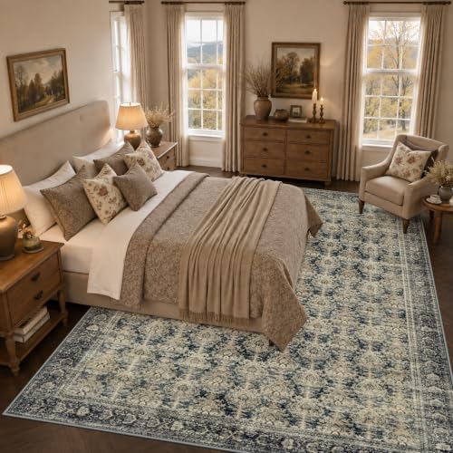 10x14 Area Rugs Living Room: Washable Vintage Rug for Bedroom - Image 2