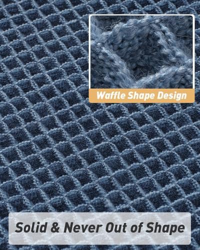 Blue, Quick Dry Washable Bathroom Rugs, Extra Soft Decorative Bath Rugs for Bathroom Floor, Beside Tub and Shower - Image 5