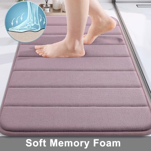 Buganda Memory Foam Bath Mat 24 x 16, Ultra Soft Absorbent Bathroom Rugs - Image 3