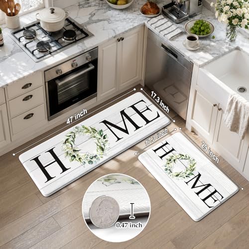 KIMODE Kitchen Mats for Floor Cushioned Anti Fatigue 2PCS Kitchen Rugs - Image 3