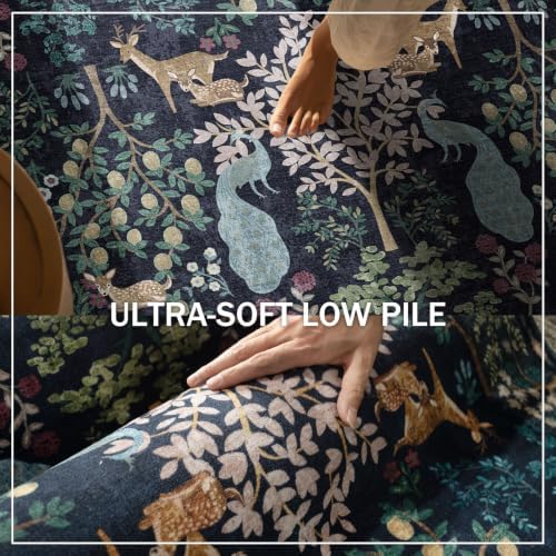 Washable Runners for Hallways Kitchen Rug: 2'6"x8' Runner Rug Stain Resistant Non Slip Low Pile Soft Carpet Runner Rug for Entryway Bedroom Beside Bathroom Laundry Room - Image 5