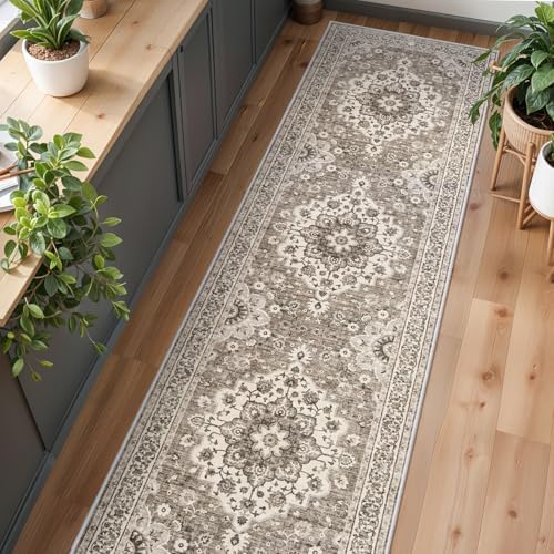 Washable 3x12 Hallway Runner Rug: Vintage Non Slip Soft Rug for Entryway - Image 2