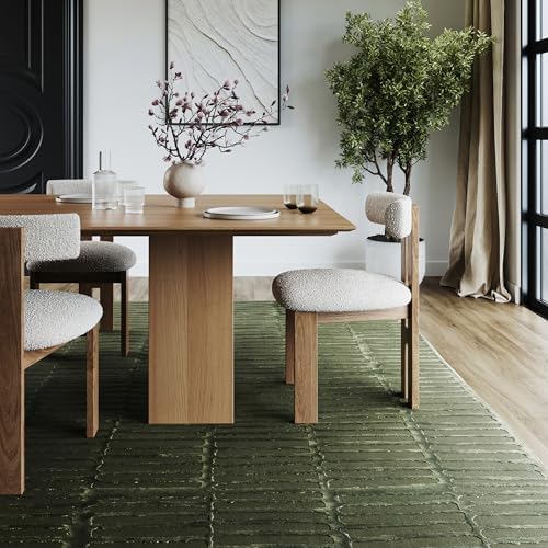 nuLOOM Kailani Green Geometric Washable Area Rug, 6' - Image 5