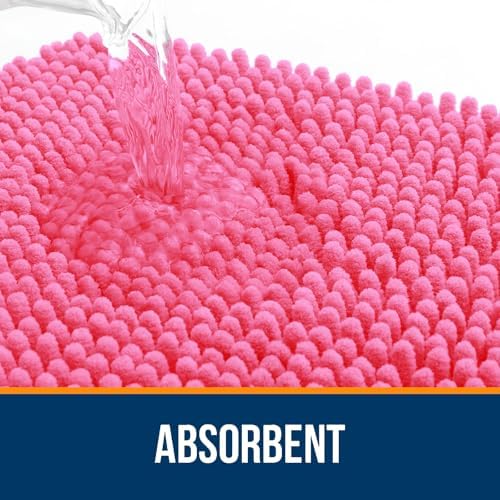 OLANLY Bathroom Rugs 36x24, Extra Soft Absorbent Chenille Bath Rugs - Image 4