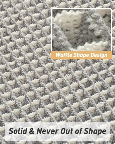 Upgraded Waffle Bath Mat Ultra Absorbent Non Slip Bathroom Mat, 18" x 30" - Image 5