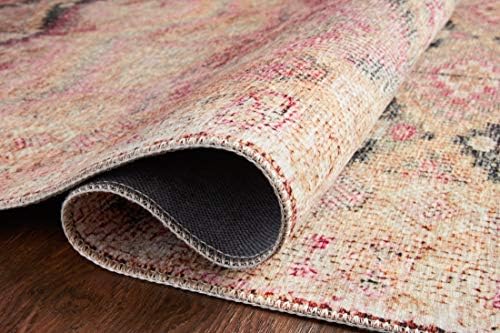 Loloi Layla Pink/Lagoon 2'-6" x 7'-6" Runner Rug - Image 5