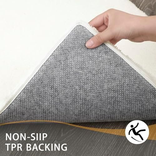 MINIDEAR Bathroom Rugs 44x24 Cream - Thick Memory Foam Bath Mat, Ultra Soft & Plush Fluffy, Non-Slip, Quick Dry, Absorbent Washable Floor Microfiber Mat for Tub, Home Decor Accessories - Image 2