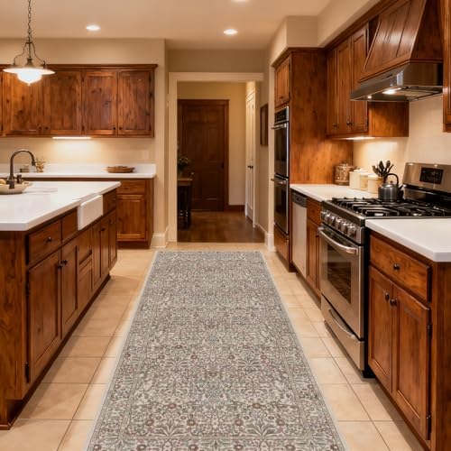 Washable 2' x 6' Runners for Hallways Soft Carpet (Moss) - Image 3
