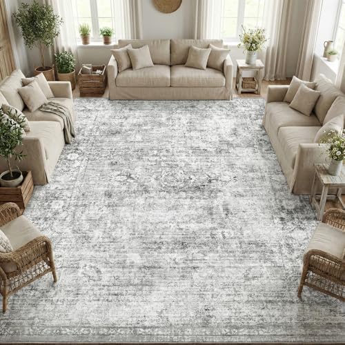 Homemate Washable Rug 9x12 Area Rugs - Vintage Rugs for Living Room by Homemate