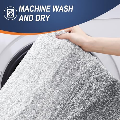 OLANLY Bathroom Runner Rug 44x20, Extra Soft Absorbent Microfiber Bath Rugs - Image 6