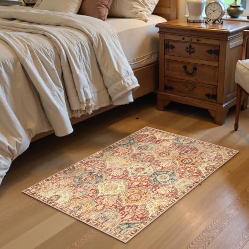 Lahome Moroccan Washable Rug, 2x3 Bathroom Rugs for Kitchen Entryway - Image 5